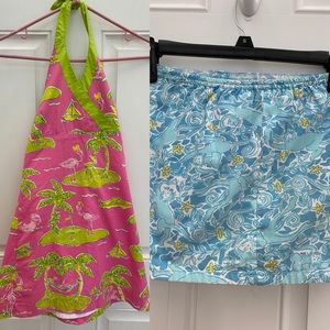 2 Lilly Pulitzer Fabrics dress skort fabric lot